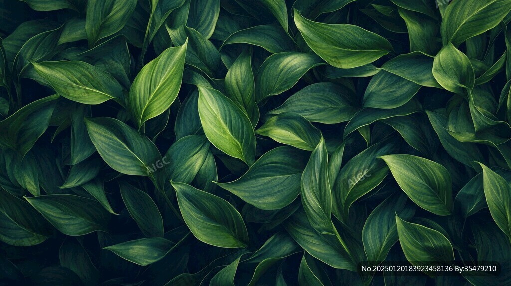綠葉綠植背景素材