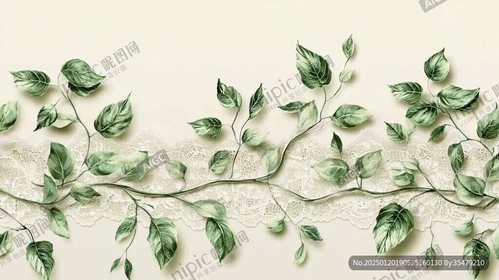 綠葉背景墻背景墻