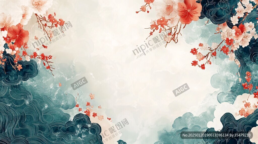 夢(mèng)幻飄逸靈動(dòng)中式水墨