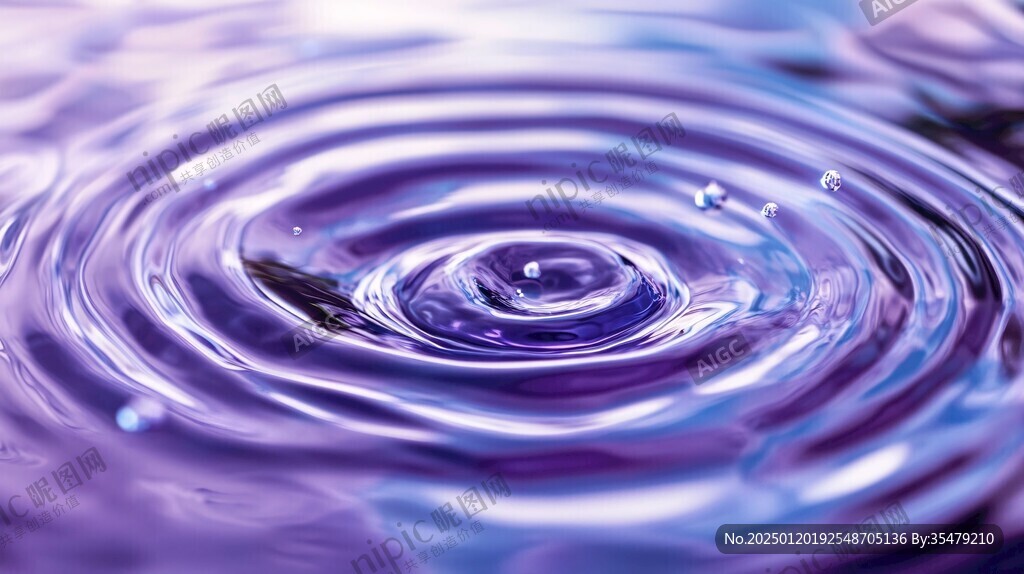 紫水水滴背景
