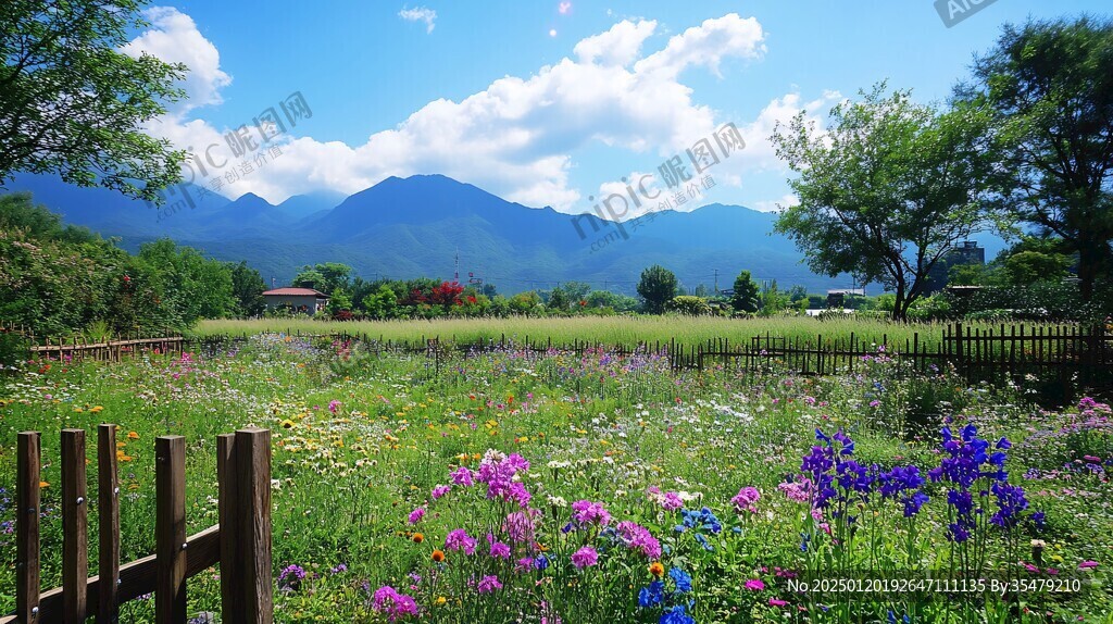 西嶺雪山花海