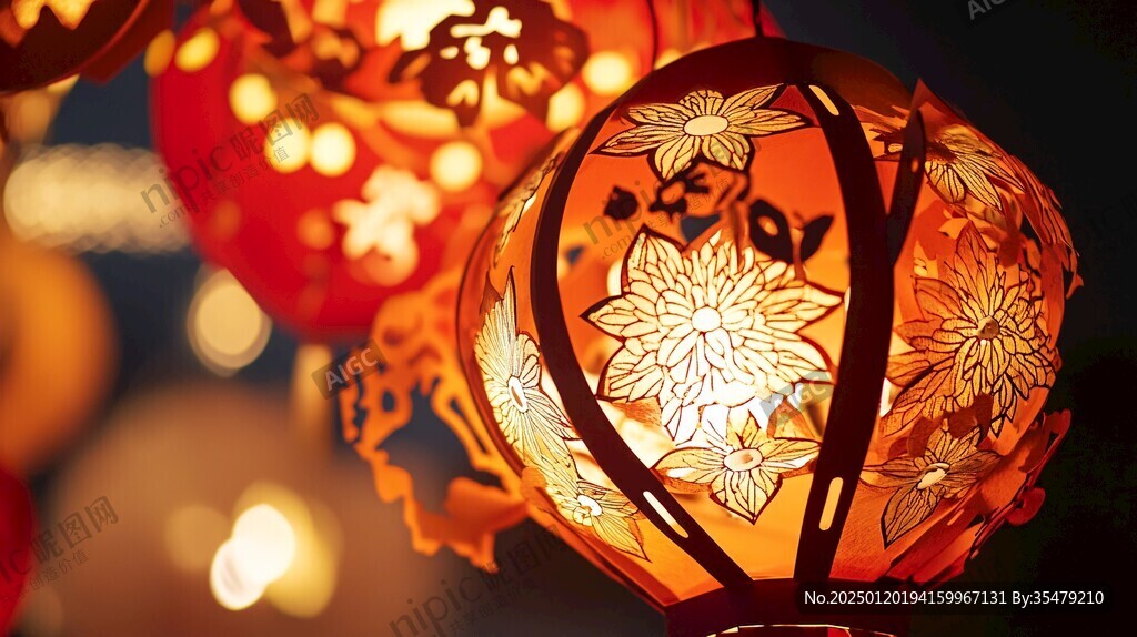 花燈燈籠夜景