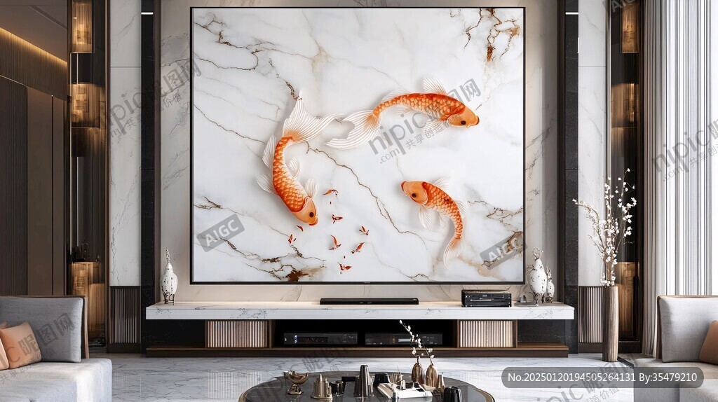 輕奢九魚圖