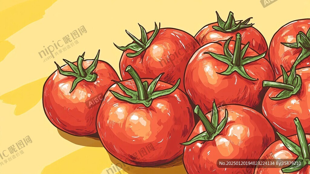 西紅柿插畫