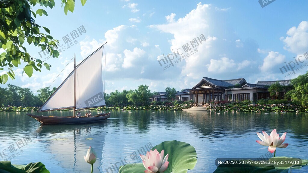 水上場景建模