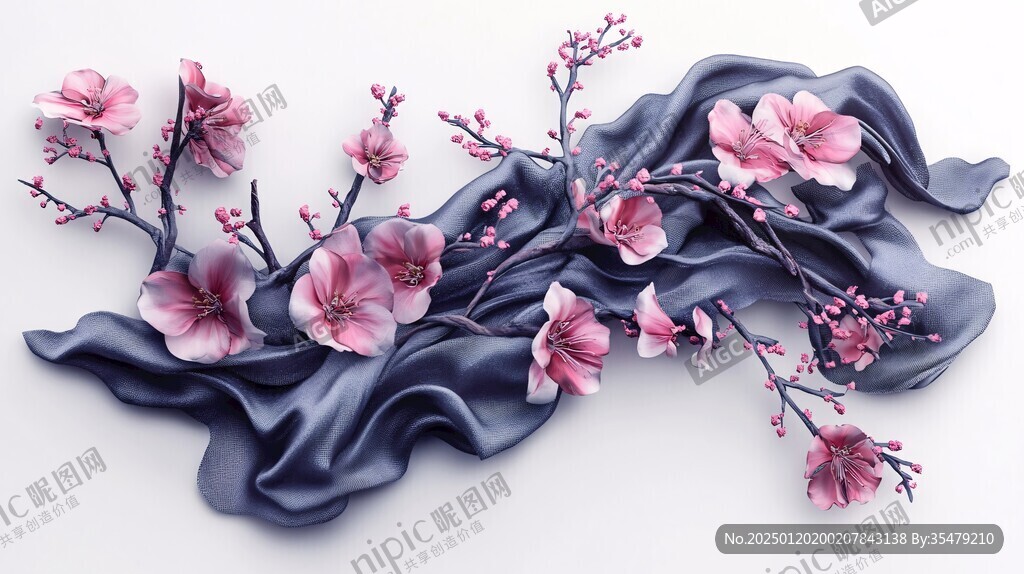 3d立體梅花底紋