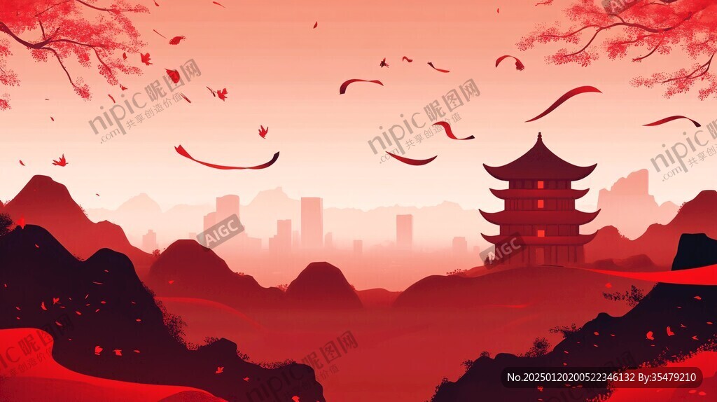 賞櫻樓插畫