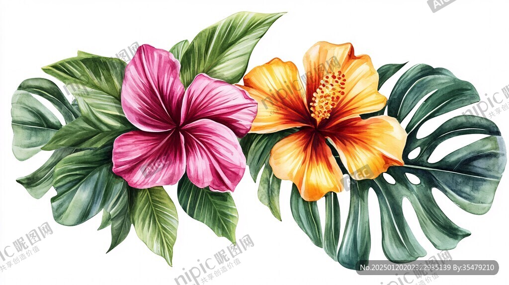 熱帶植物插畫(huà)