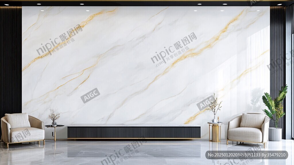 現(xiàn)代北歐大理石背景墻