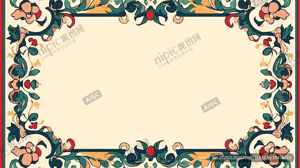 少數(shù)民族風格邊框