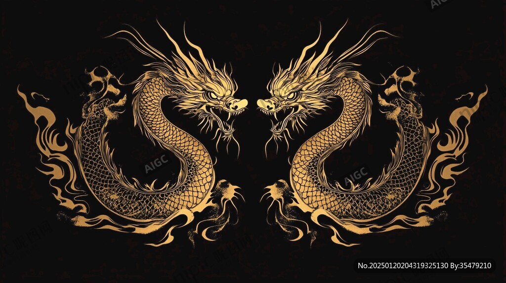 龍鳳插畫設(shè)計