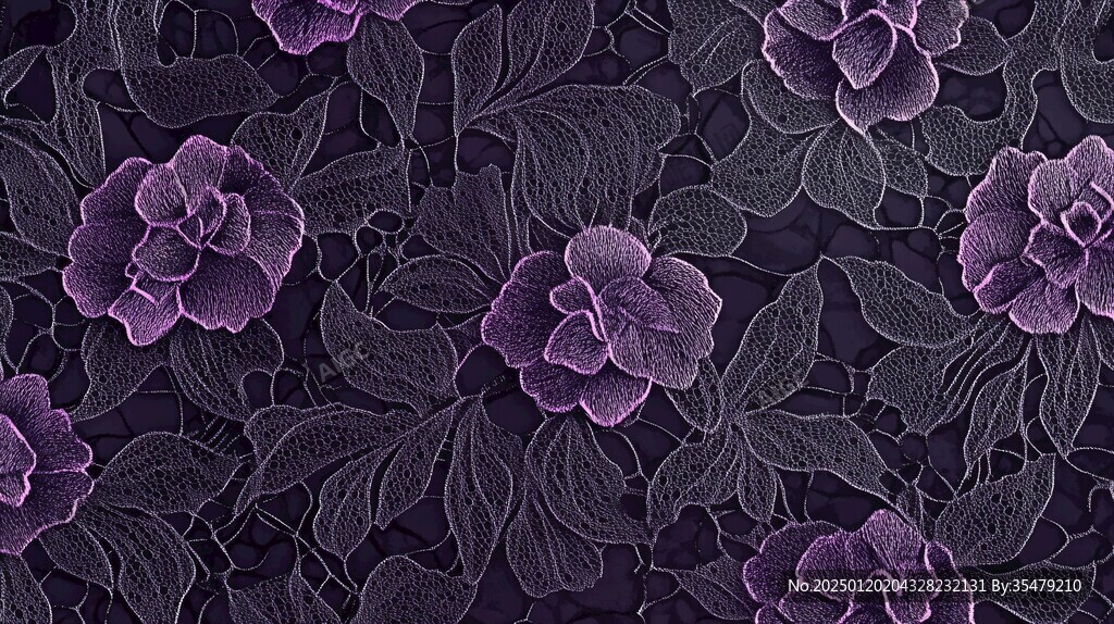 高端紫色花紋