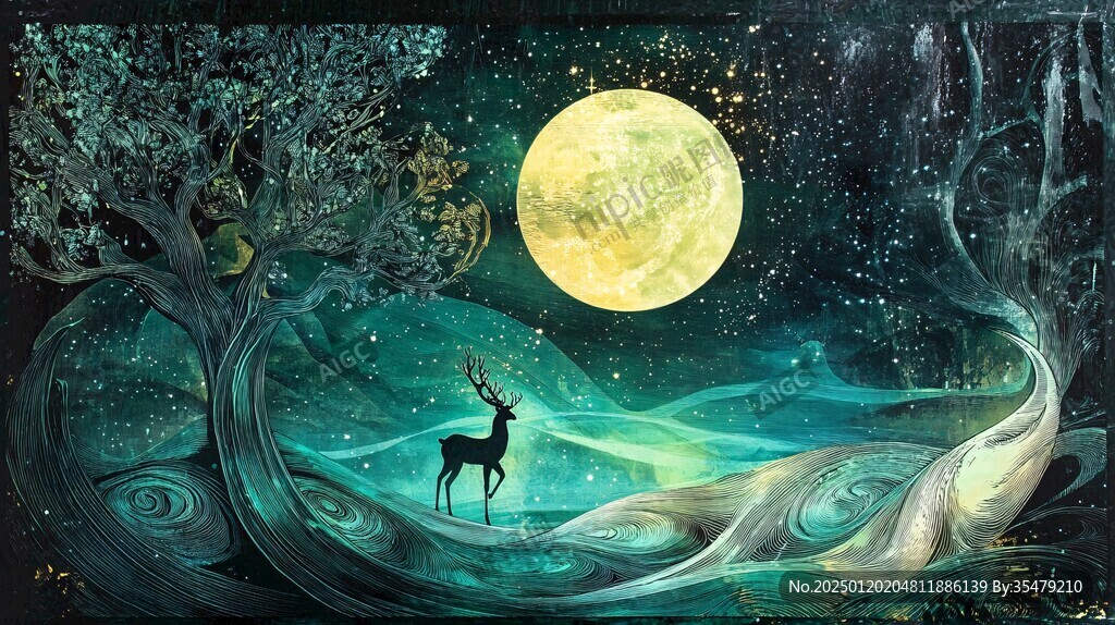 星月河幻想插畫