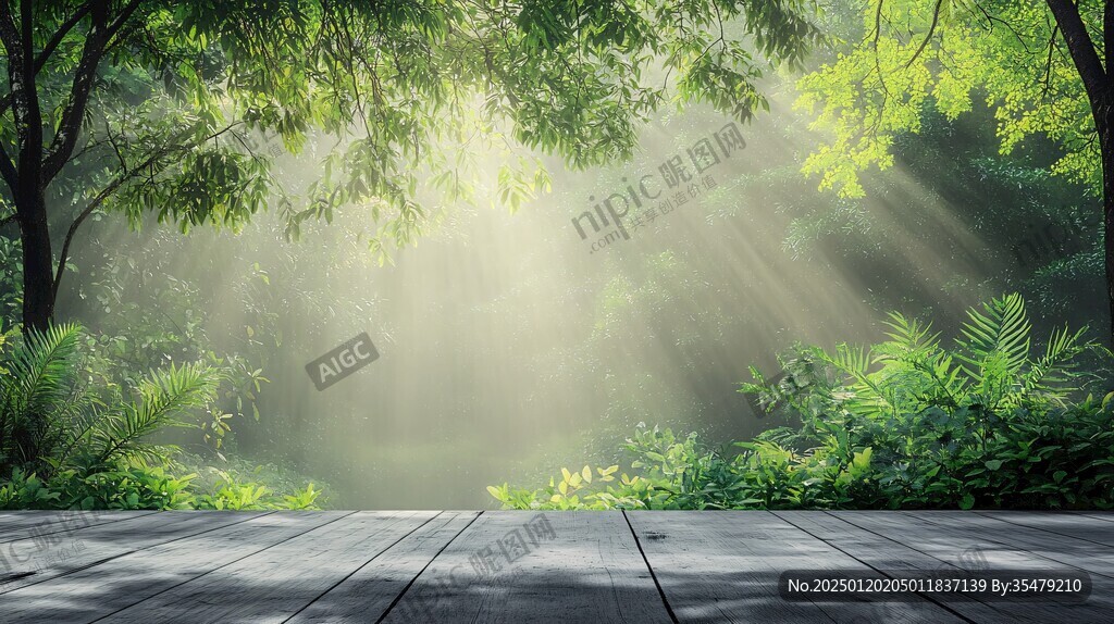 背景墻陽(yáng)光森林