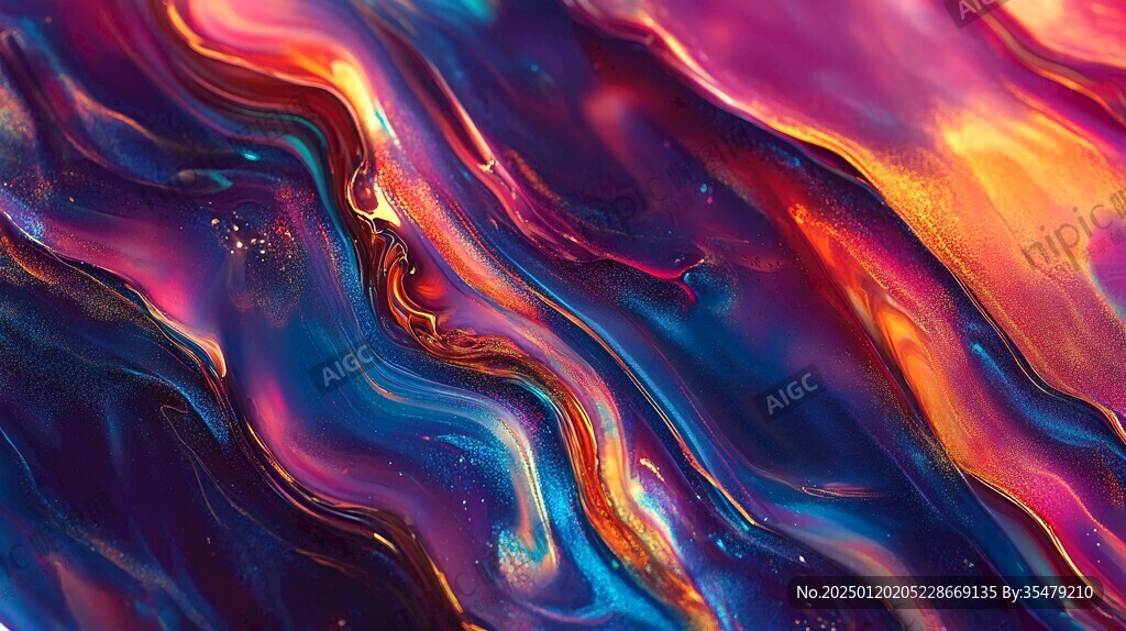 炫麗流體畫