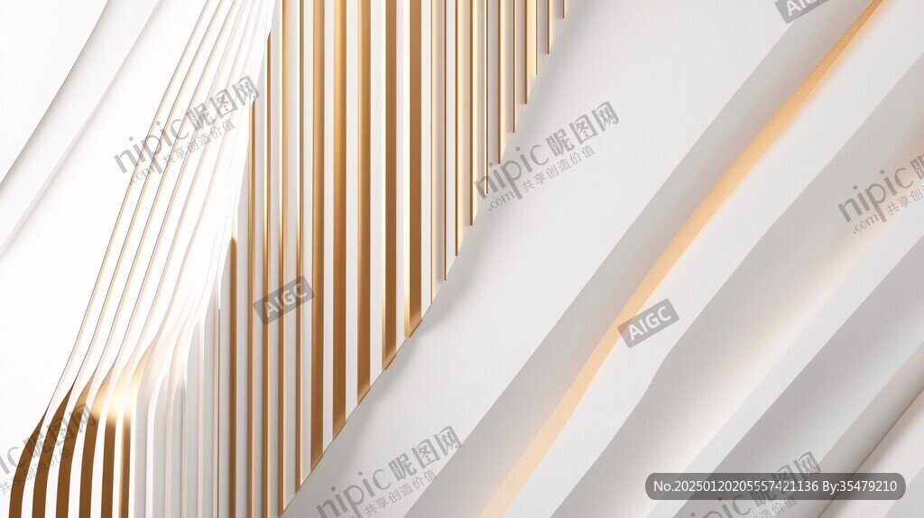 簡約抽象金色線條背景