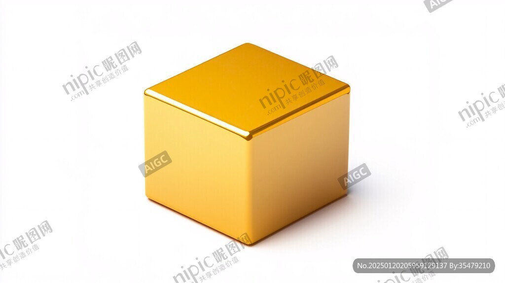 金色立方體box