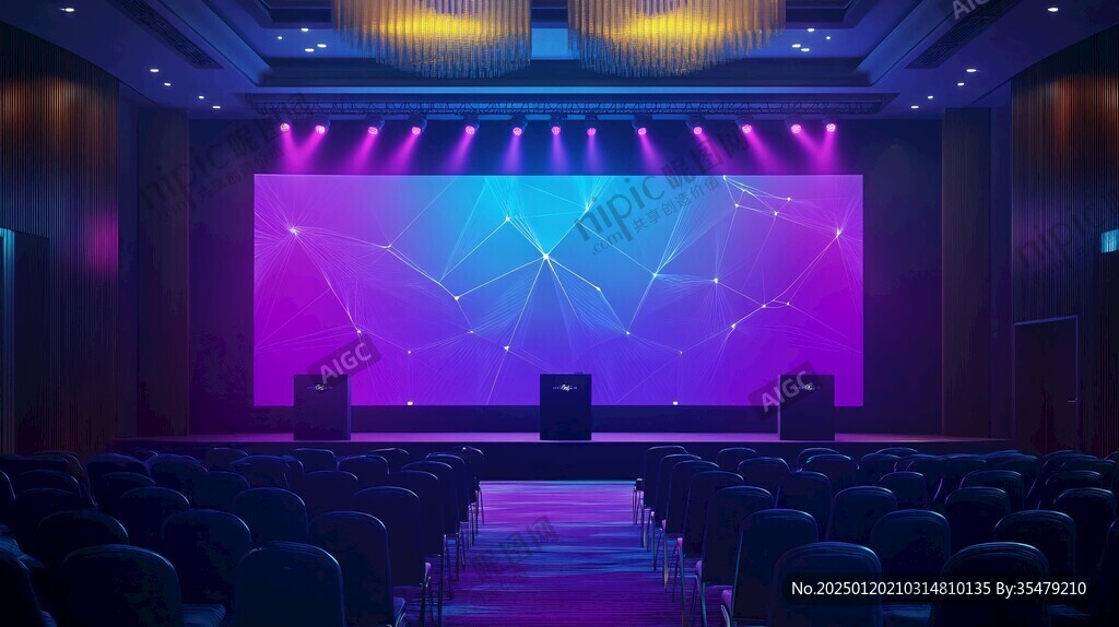 舞臺電影院表演背景