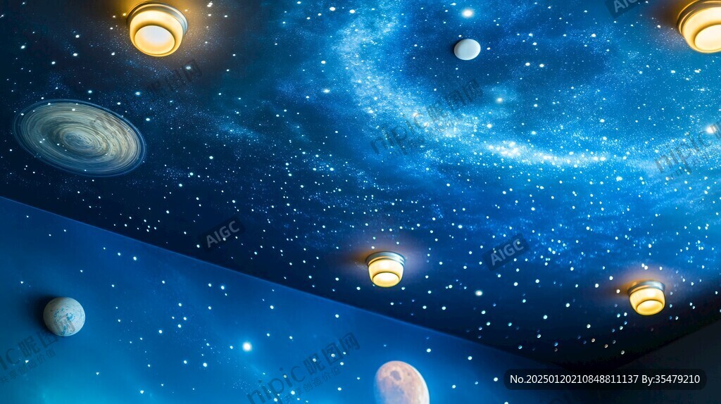 星球室內背景墻