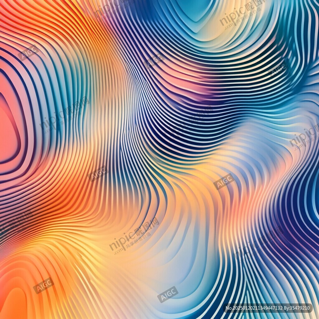 幻彩流體抽象線條背景