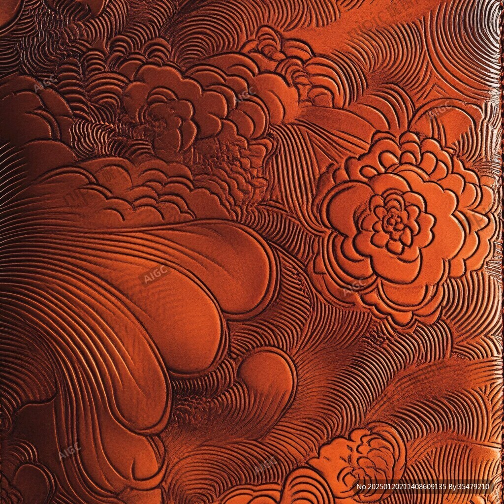 屏風(fēng)背景云紋漆器
