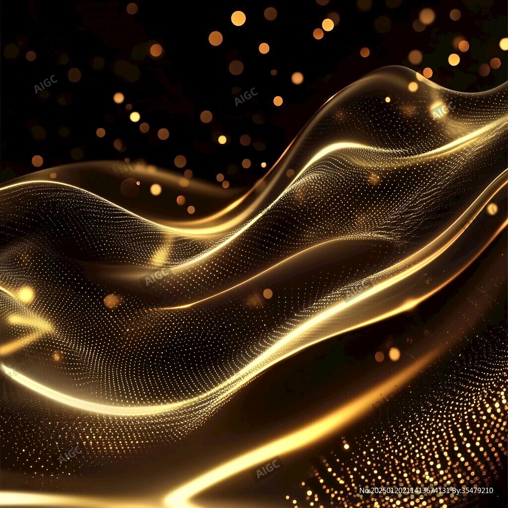 金色線條kv