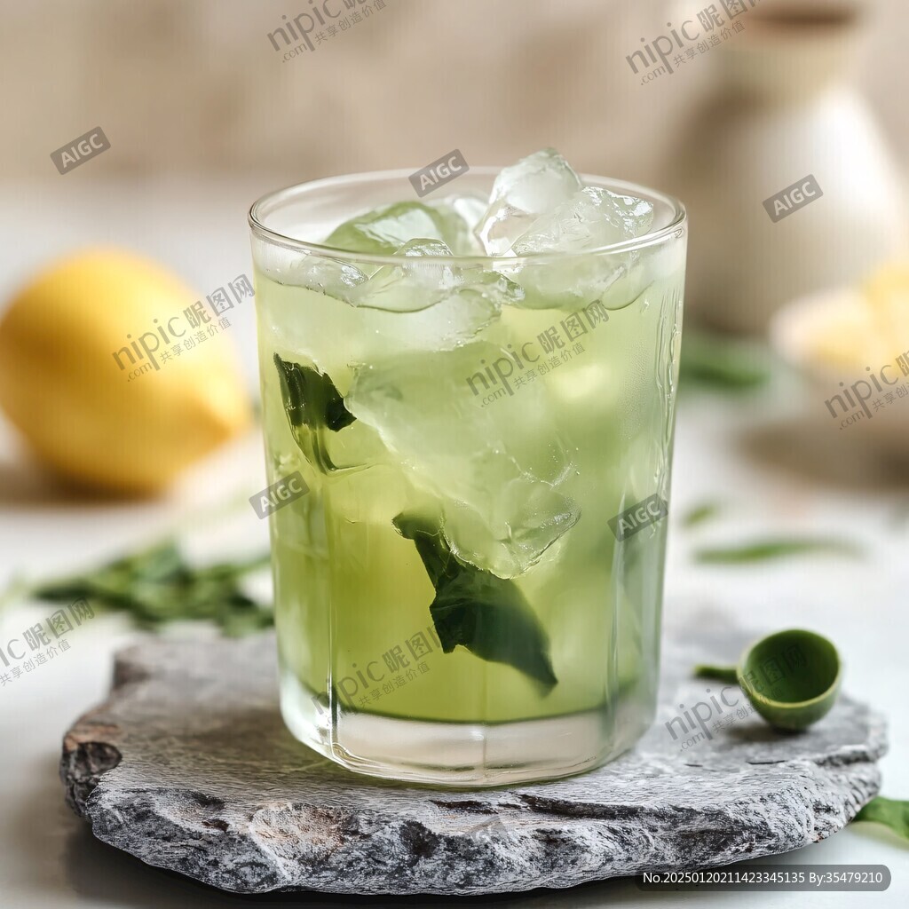 青提爆檬茶