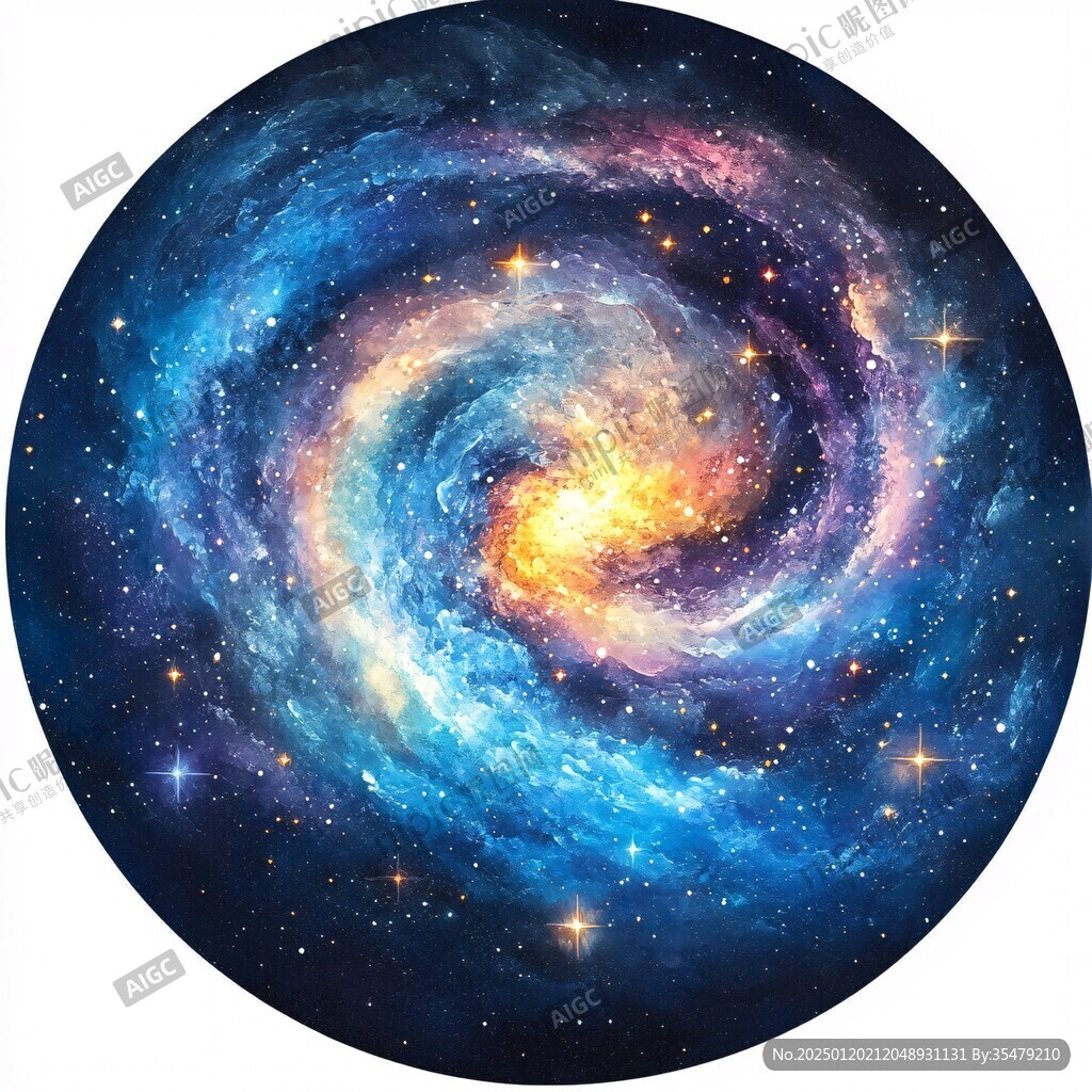 吊頂噴畫宇宙漩渦