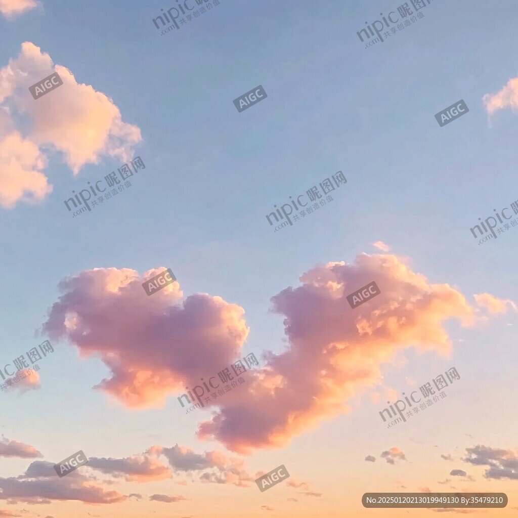 橙色唯美云彩