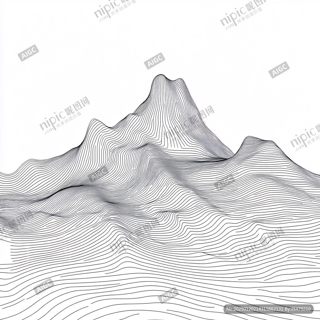 新中式線條山
