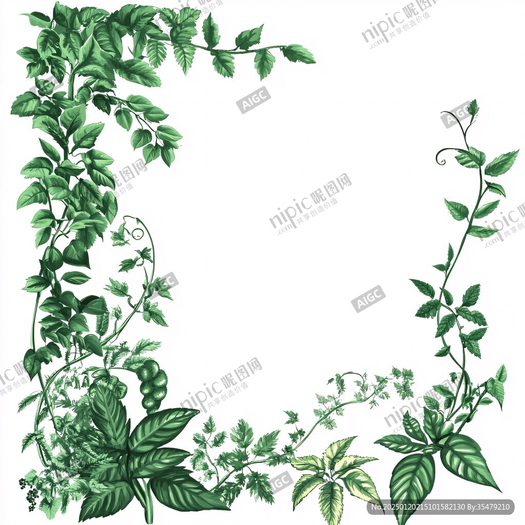 手繪綠蘿藤條