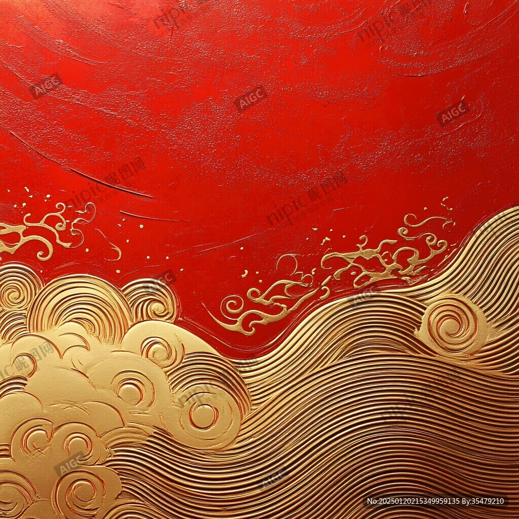 屏風(fēng)背景云紋漆器