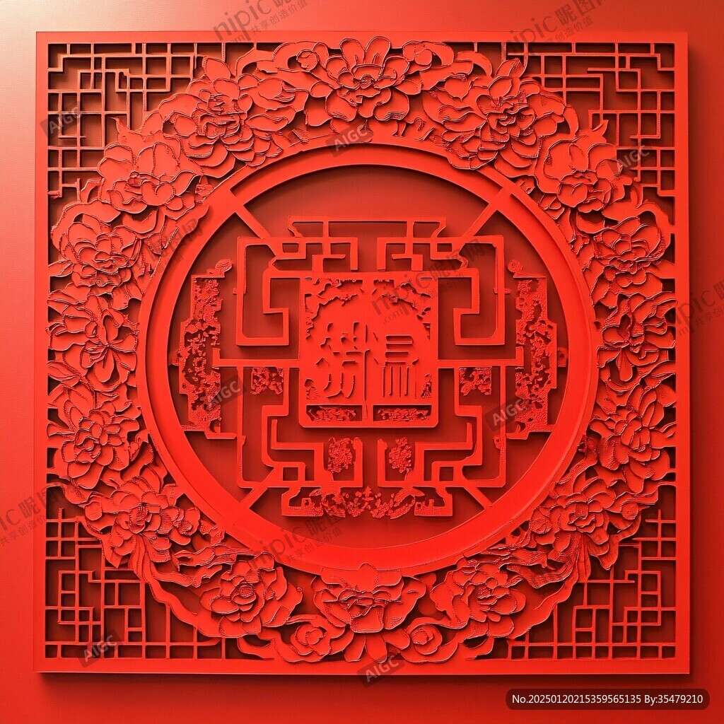 福氣浮雕圖