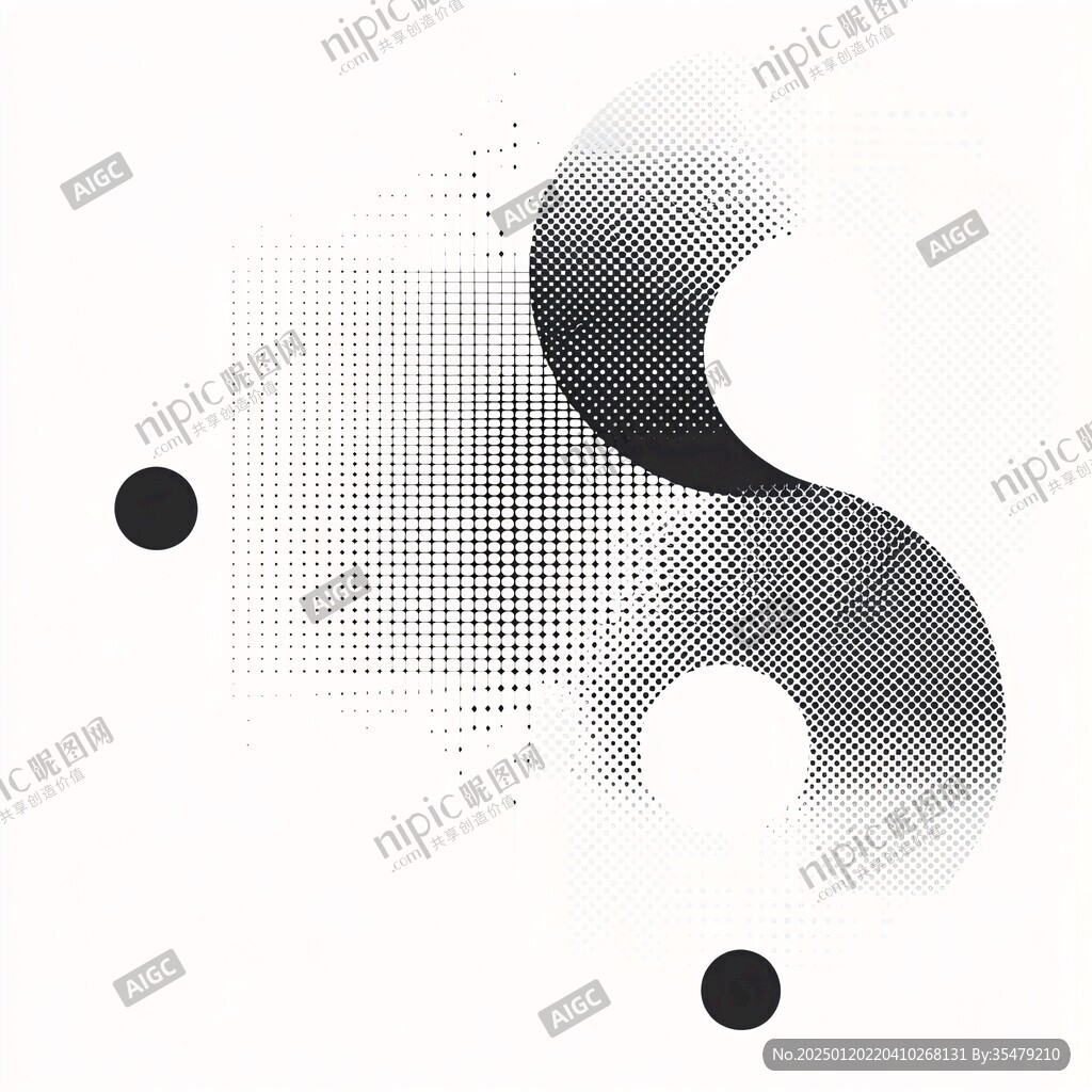 線條數字2海報