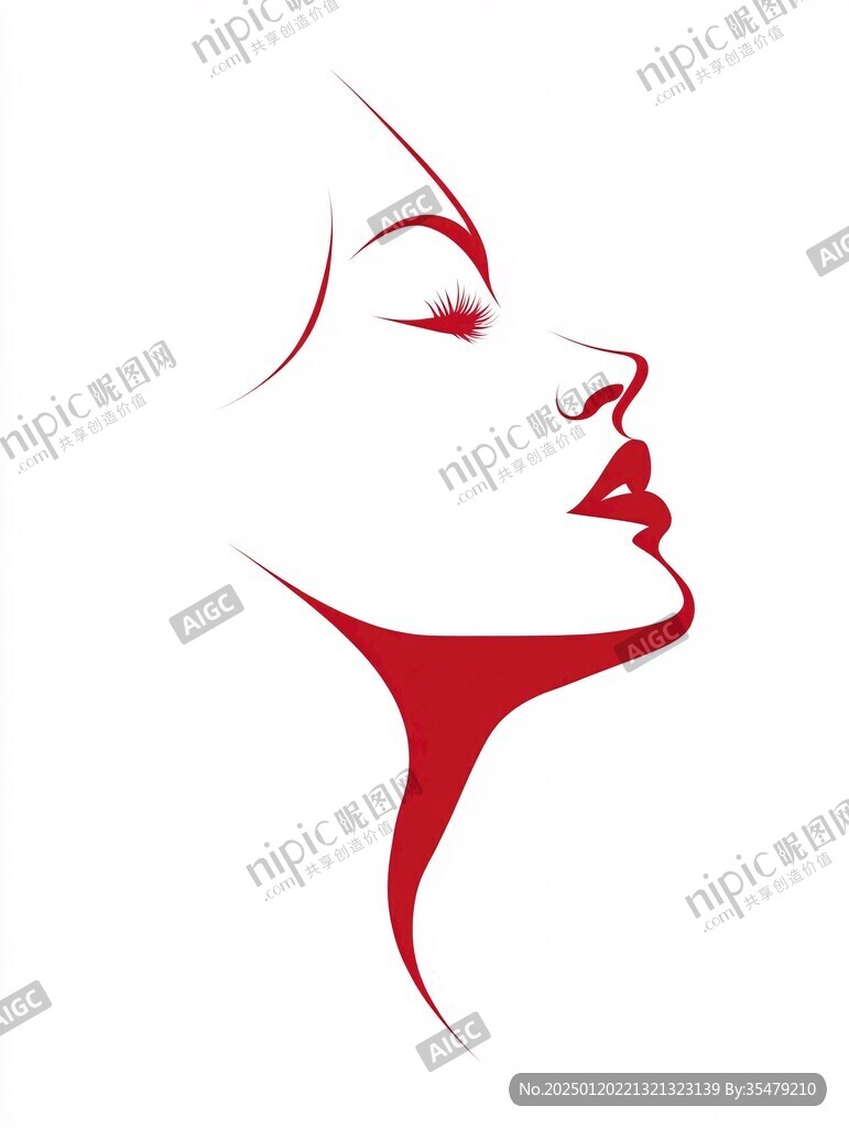 女人側(cè)臉logo