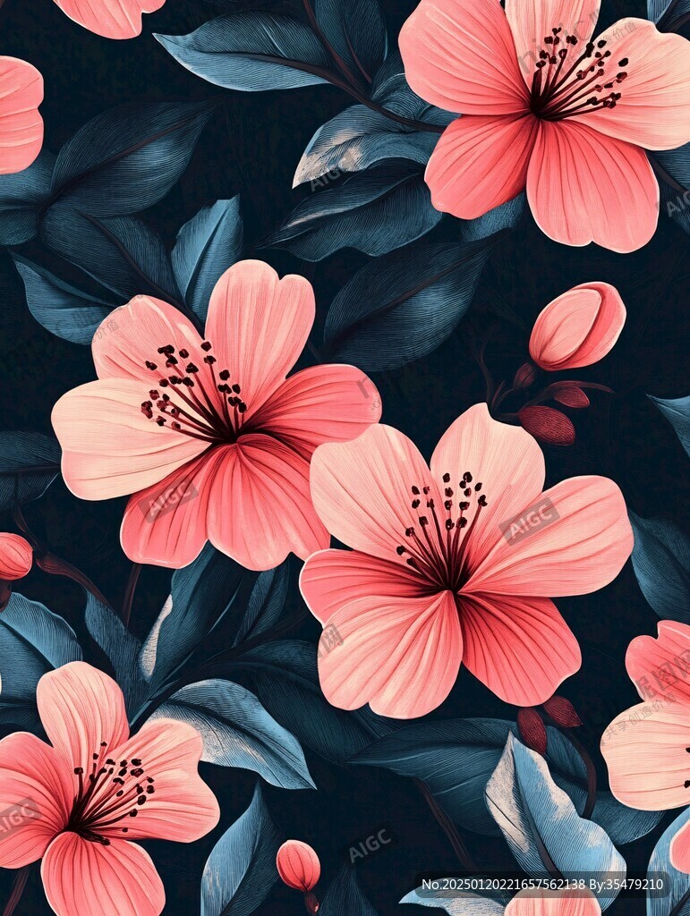 滿版火鶴花背景
