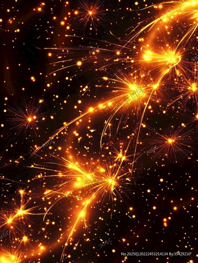 煙火星星喜慶背景
