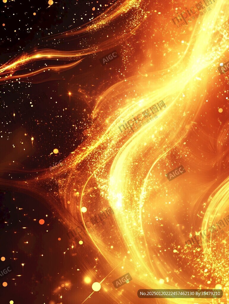 金色夢(mèng)幻燈光紅色