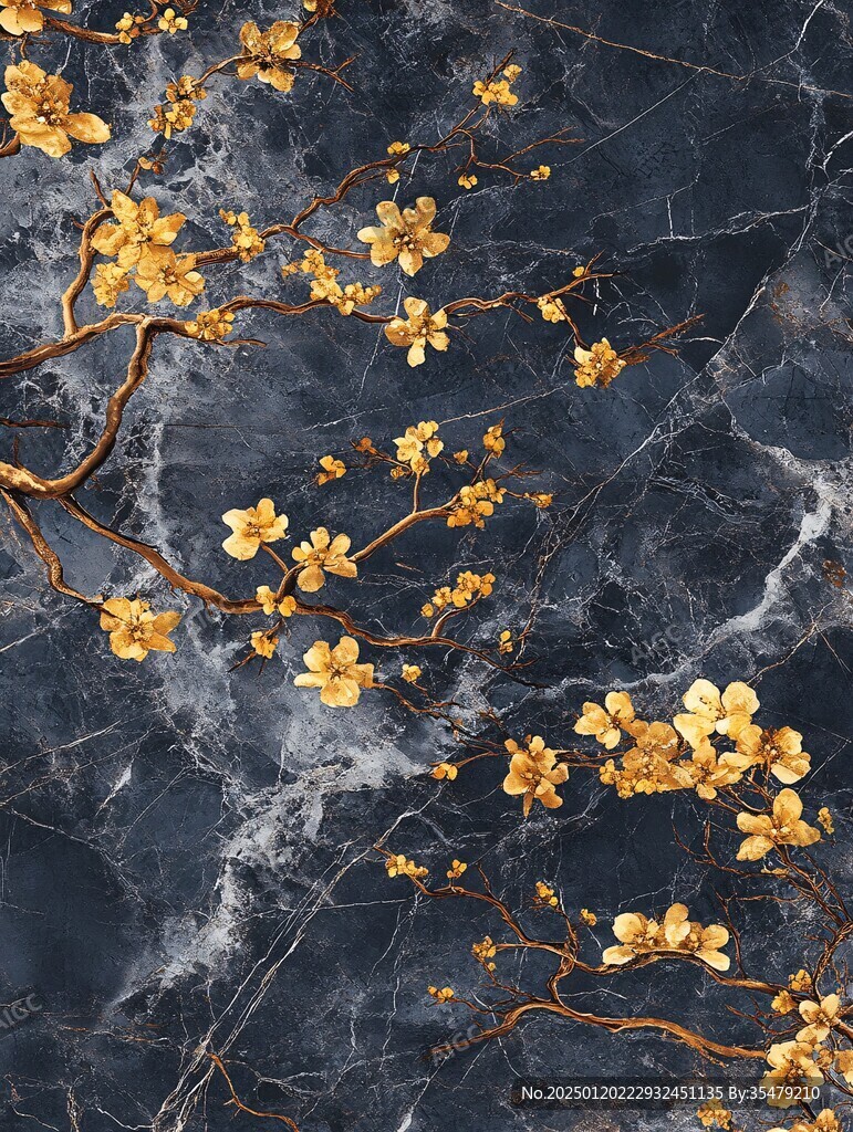 唯美樹枝黃花
