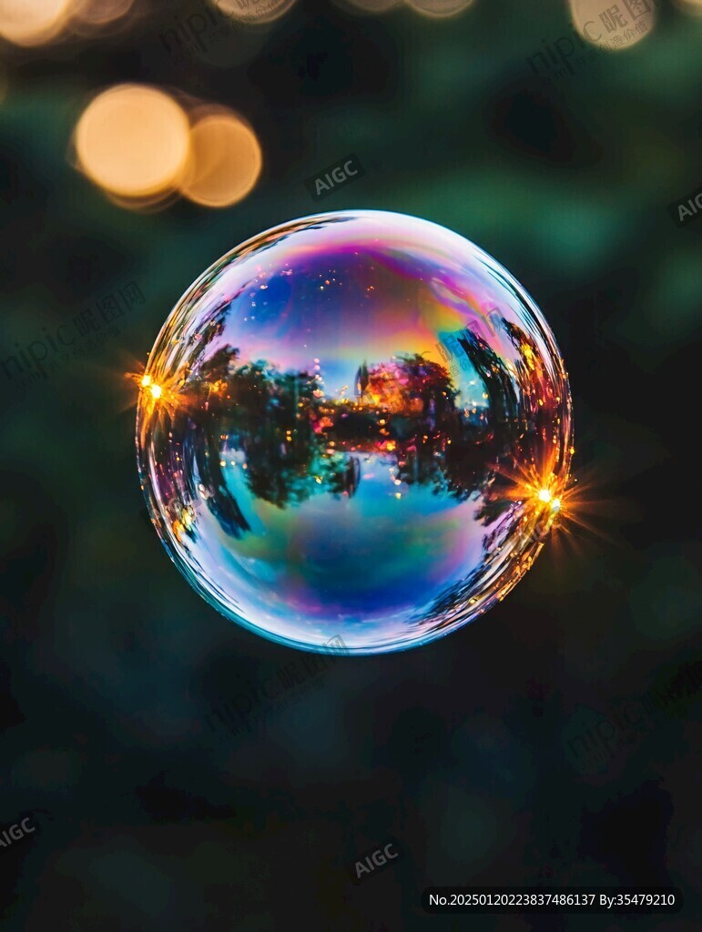水晶球倒影