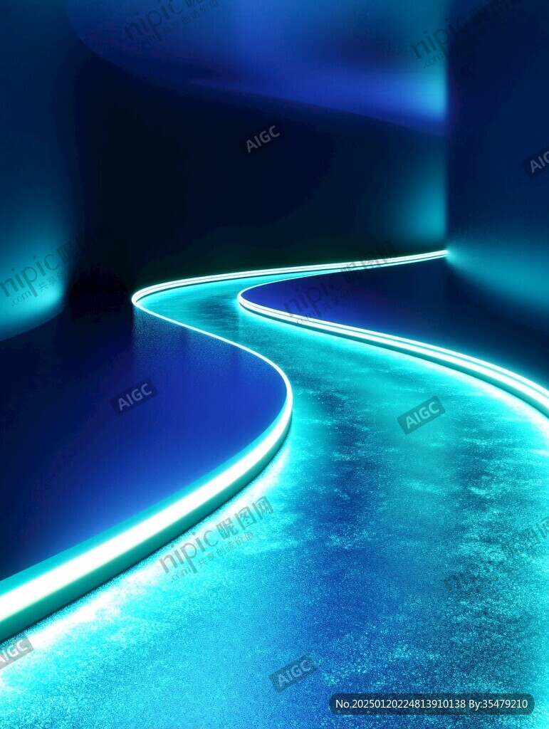 霓虹燈過道