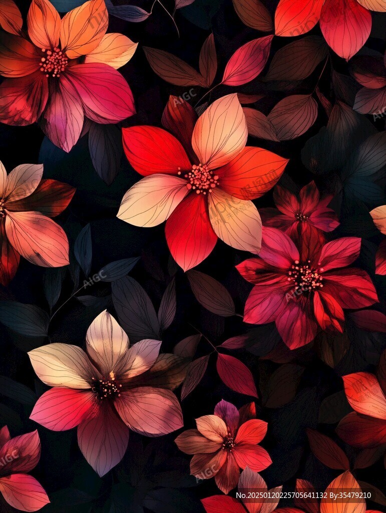 炫彩花朵壁紙