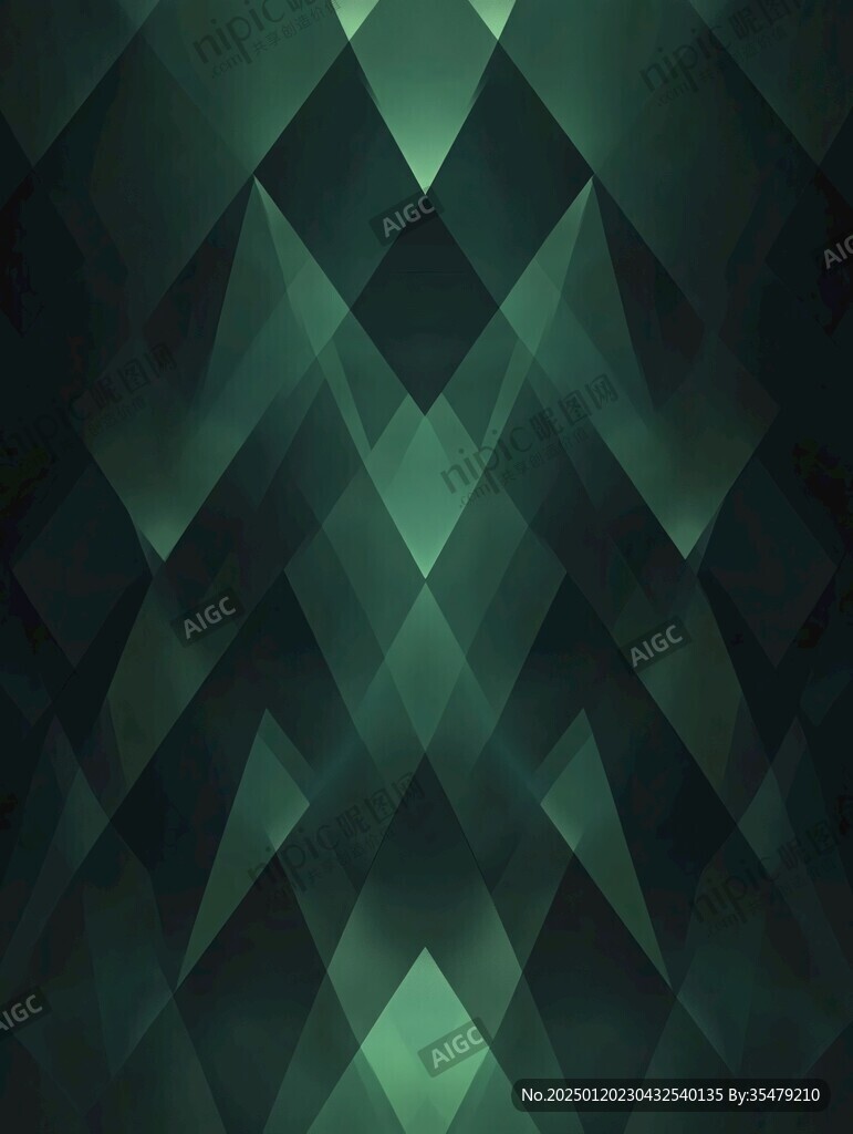 漸變綠色晶格背景