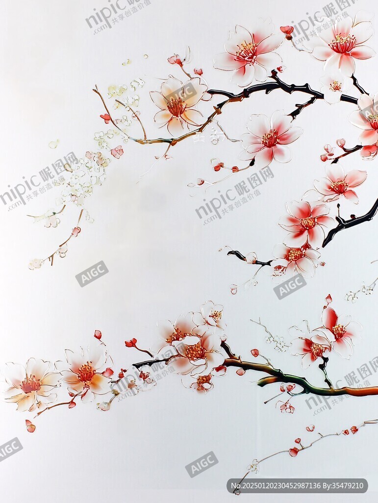 梅花墻繪