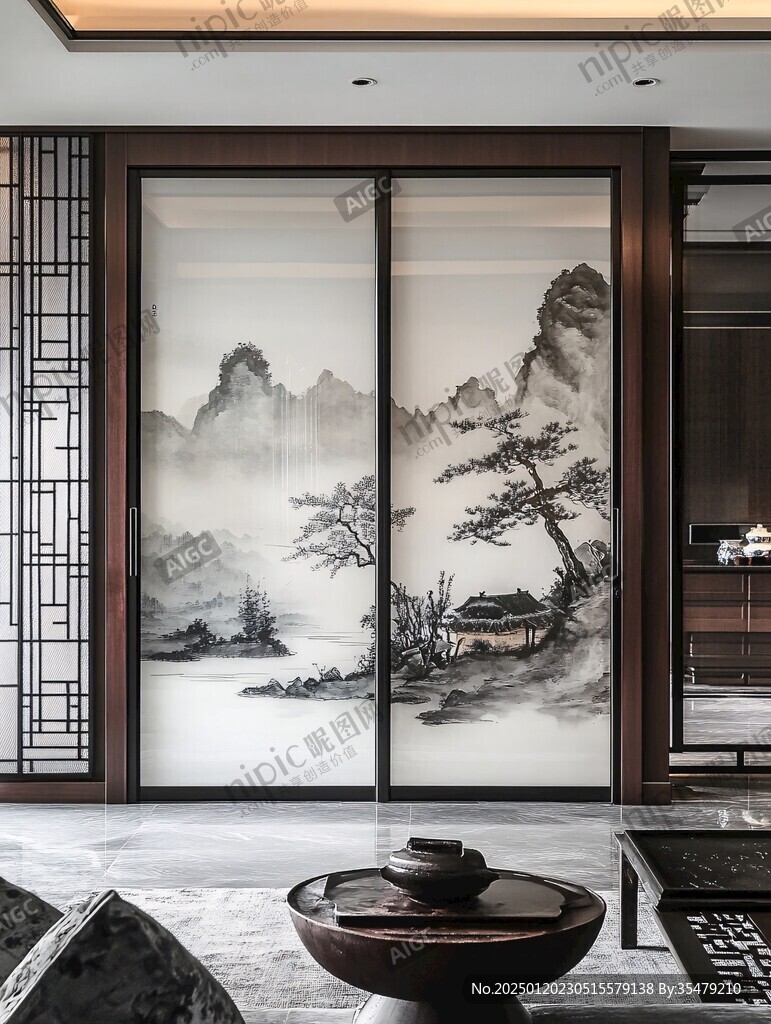 茶室壁畫