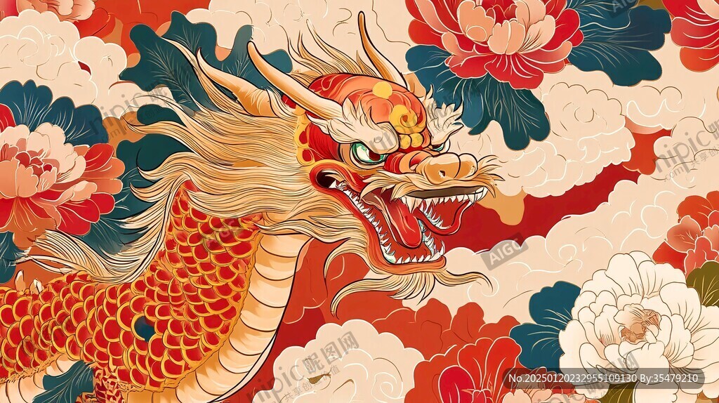 龍年文創(chuàng)插畫