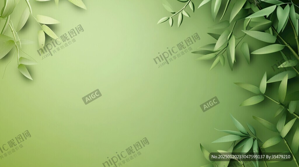 唯美竹葉背景