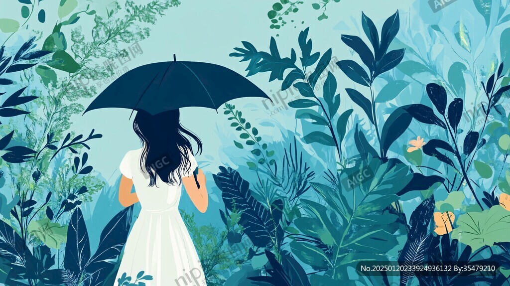 雨天插畫