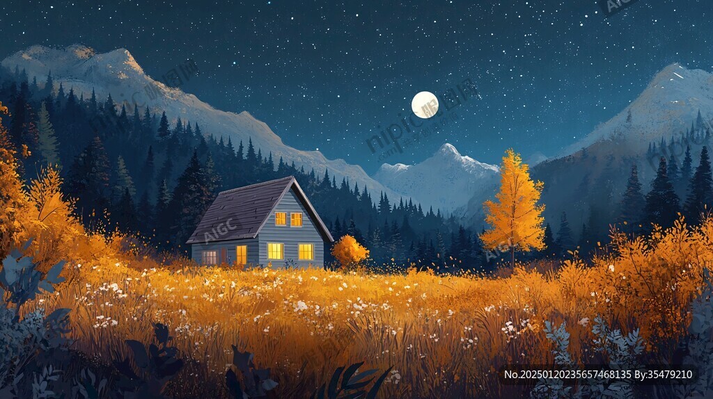秋夜山居