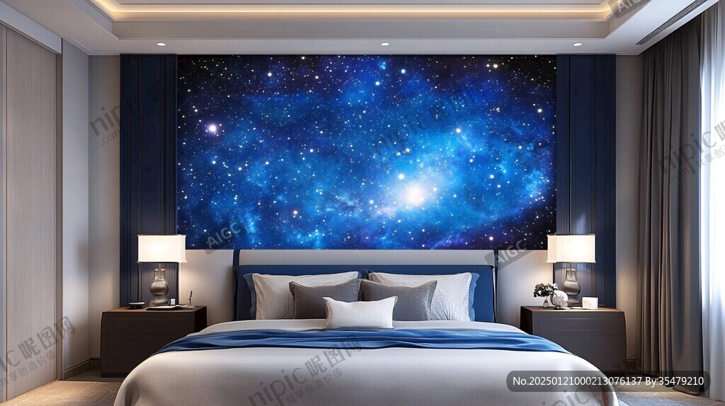宇宙銀河系背景墻